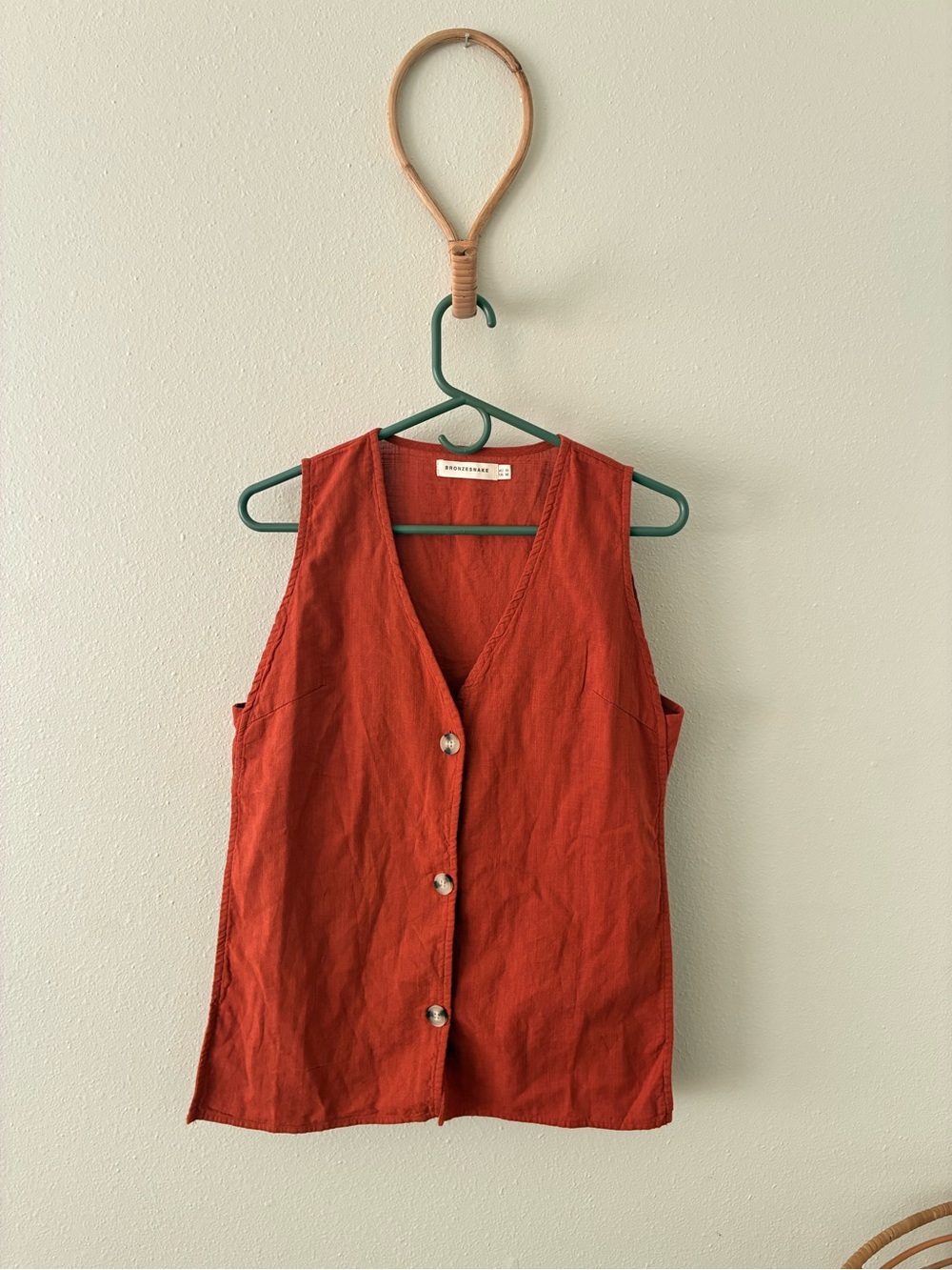 Bronze Snake Bonnie Set- Vest in Rust